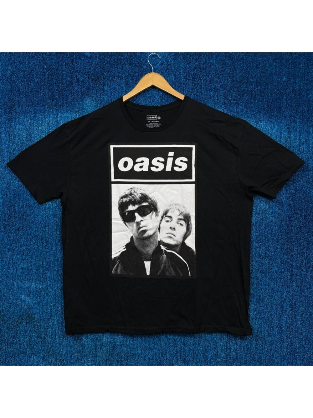 Oasis Definitely Maybe Gallagher Bros Britpop Poster Tee 2XL
